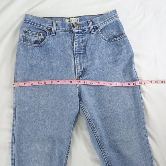 VTG Straight Leg Light Wash Denim 90s Mom Jeans - Picture 6 of 10